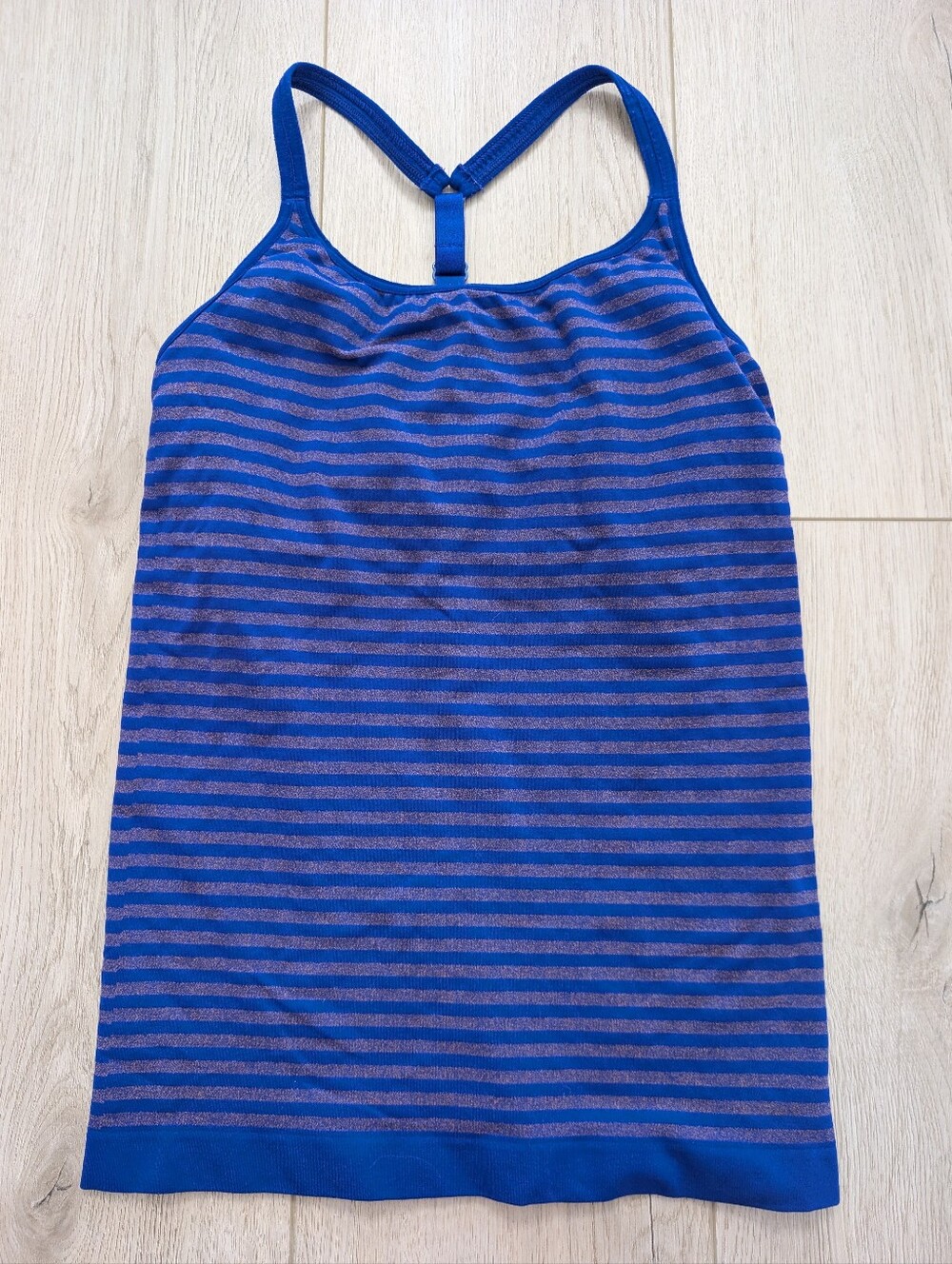 Athleta Royal Blue Ribbed Sports Bra Tank | Size S